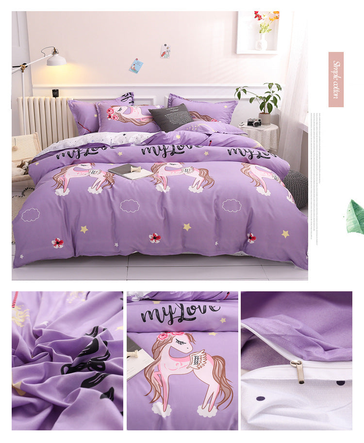 Aloe Cotton Sheets Four-piece Bedding - Mubimart -  