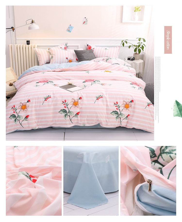 Aloe Cotton Sheets Four-piece Bedding - Mubimart