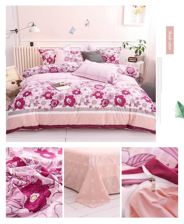 Aloe Cotton Sheets Four-piece Bedding - Mubimart