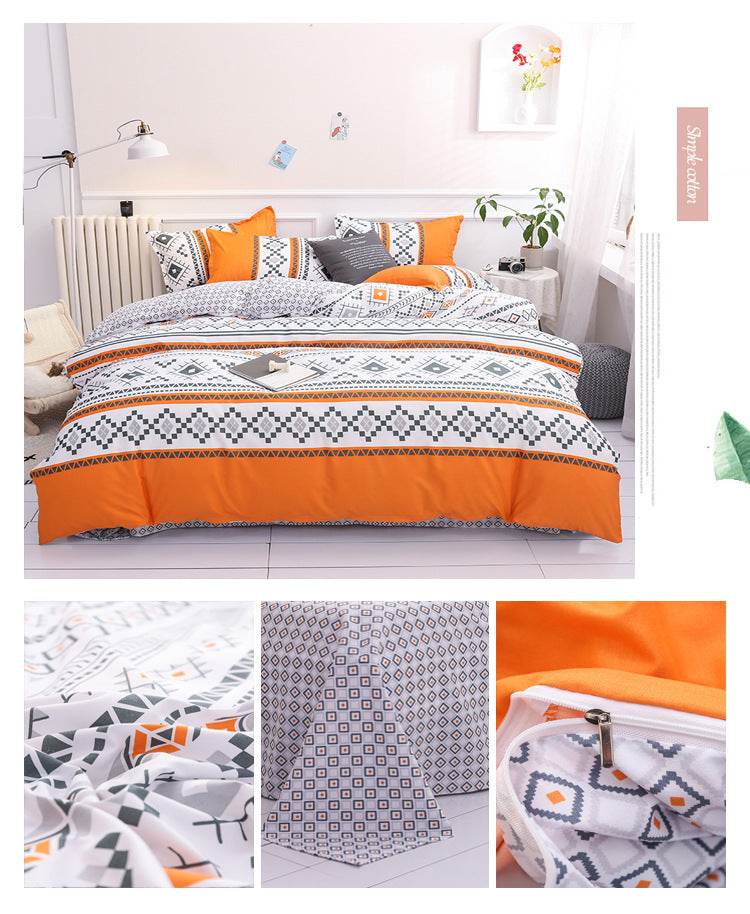 Aloe Cotton Sheets Four-piece Bedding - Mubimart