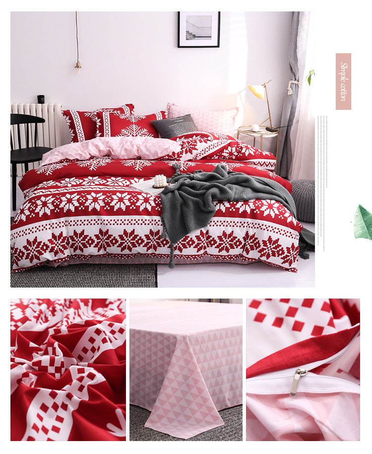 Aloe Cotton Sheets Four-piece Bedding - Mubimart