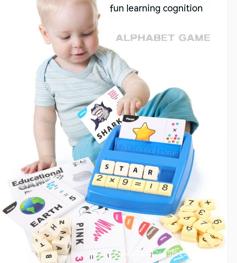 Alphabet Desktop Game Learning Numbers Matching Early Education Toys - Mubimart -  