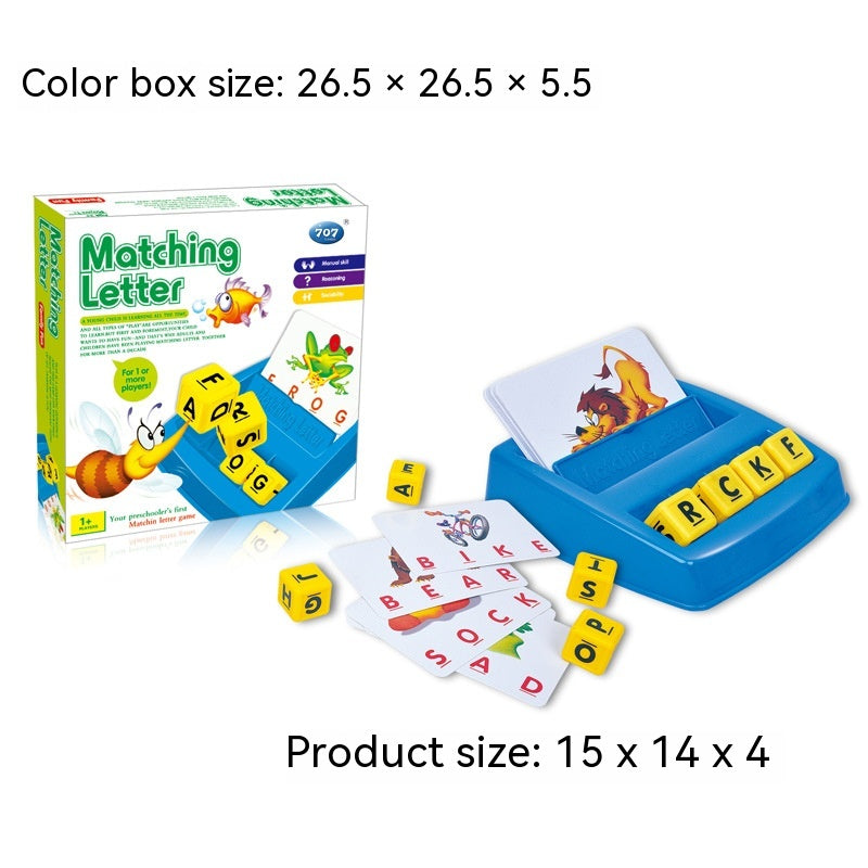 Alphabet Desktop Game Learning Numbers Matching Early Education Toys - Mubimart -  