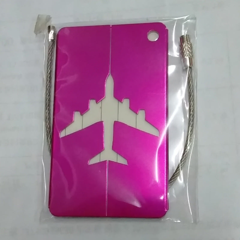 Aluminum Alloy Luggage Tag Consignment Tag - Mubimart - Luggage tag 