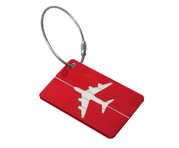 Aluminum Alloy Luggage Tag Tag Luggage Boarding Pass Metal Check-in Tag - Mubimart
