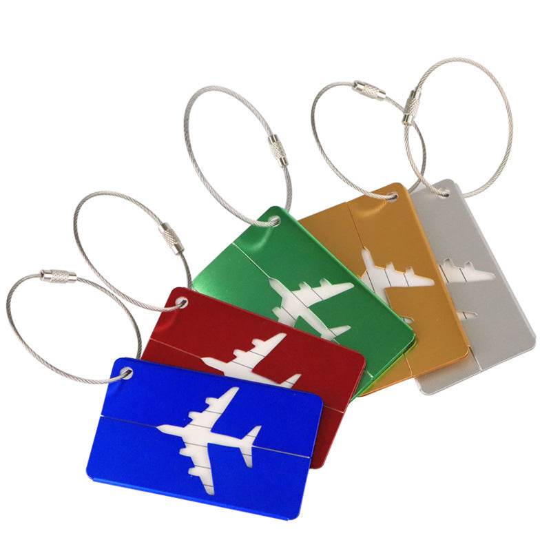 Aluminum Alloy Luggage Tag Tag Luggage Boarding Pass Metal Check-in Tag - Mubimart