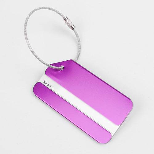 Aluminum Alloy Metal Luggage Tag - Mubimart