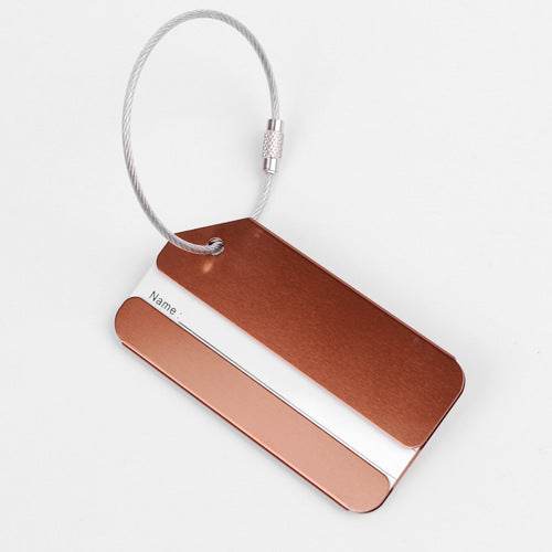 Aluminum Alloy Metal Luggage Tag - Mubimart