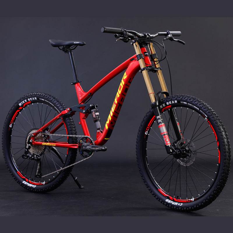 Aluminum Alloy Soft Tail Oil Brake Damping Mountain Bike Bicyc - Mubimart