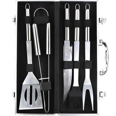 Aluminum Box Stainless Steel Grill Set BBQ Barbecue Tools - Mubimart -  