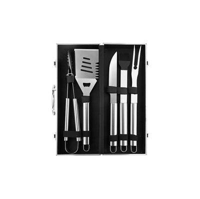 Aluminum Box Stainless Steel Grill Set BBQ Barbecue Tools - Mubimart