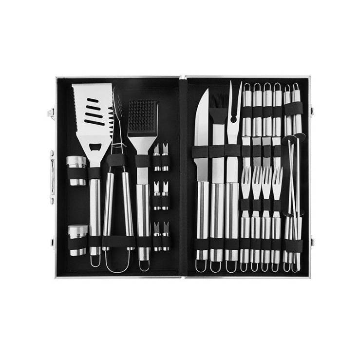 Aluminum Box Stainless Steel Grill Set BBQ Barbecue Tools - Mubimart