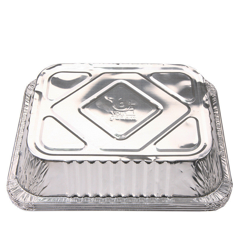 Aluminum Foil Baking Pan Rectangular Disposable Tin Household - Mubimart -  