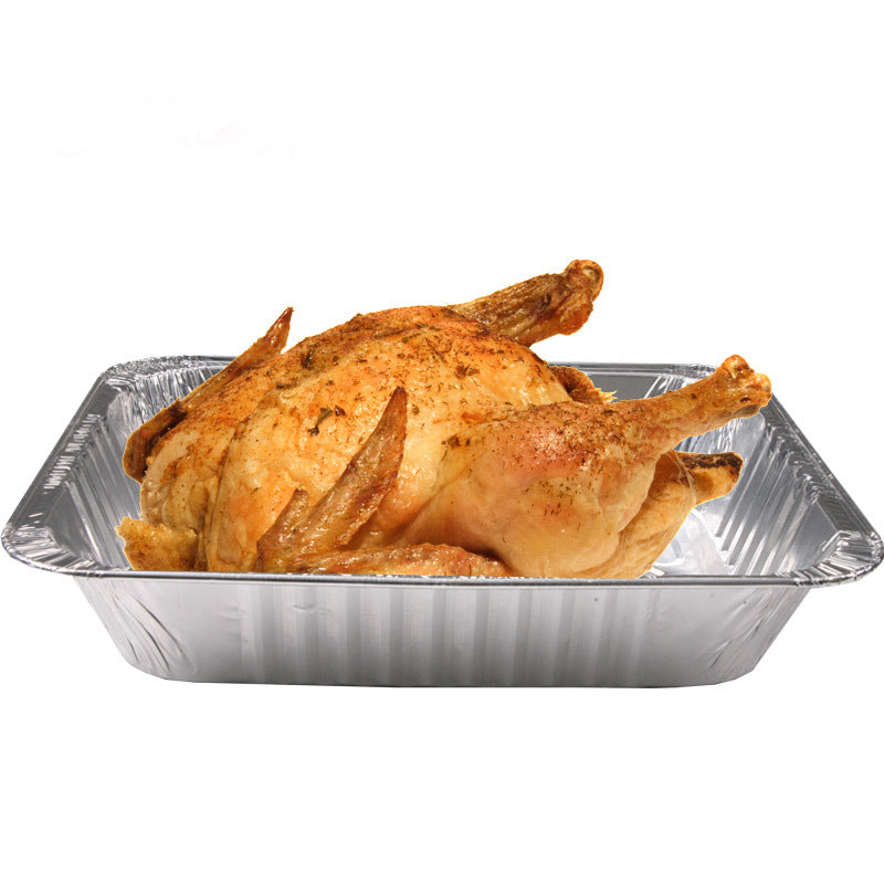 Aluminum Foil Baking Pan Rectangular Disposable Tin Household - Mubimart - Aluminum Pan 