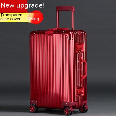 Aluminum Magnesium Alloy Luggage Large Capacity Trolley Case - Mubimart -  