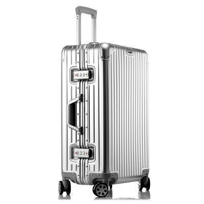 Aluminum Magnesium Alloy Luggage Large Capacity Trolley Case - Mubimart -  