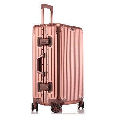 Aluminum Magnesium Alloy Luggage Large Capacity Trolley Case - Mubimart