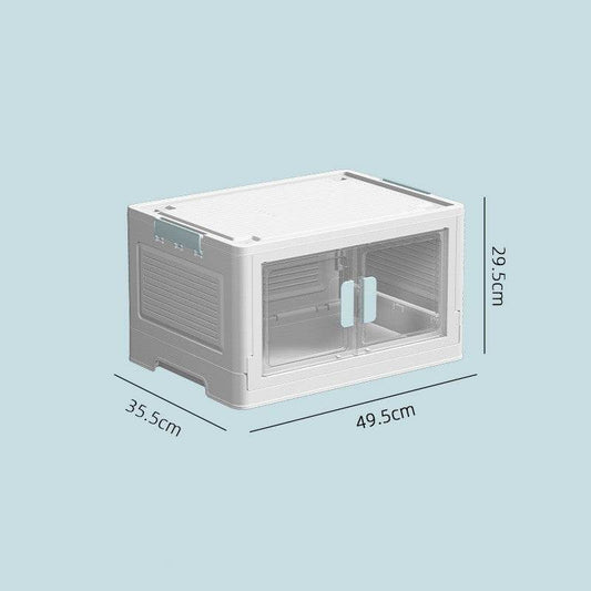 Amazon Floor-type Stackable Storage Box Household Single And Double Doors Plastic Large Capacity Clothes Toy Storage Box - Mubimart