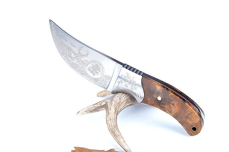 American Gaiter Straight Knife Outdoor Knife Wild Survival Small Straight Knife Small Throwing Knife - Mubimart