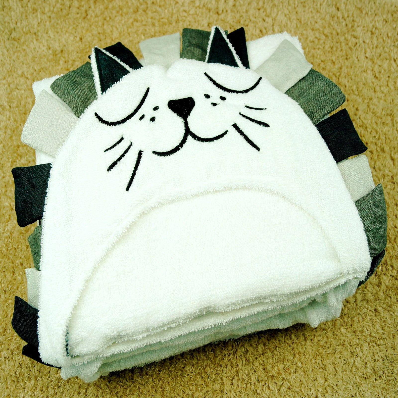 Animal Hooded Cotton Towel - Mubimart -  