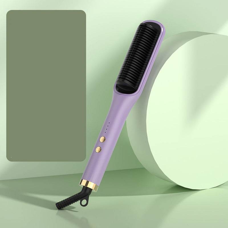 Anion Hair Care Electric Hair Curlers Hair Comb Straightener - Mubimart
