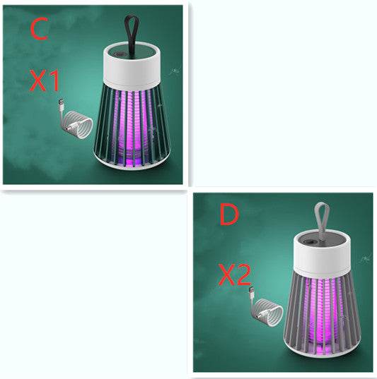 Anti Mosquitoes Portable Electric Mosquito Killer Lamp USB Insect Killer LED Mosquito Trap Bug Zapper Repellent - Mubimart