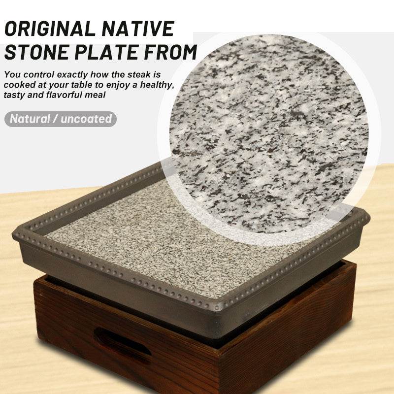 Anti-cracking Home Natural Stone Baking Pan - Mubimart