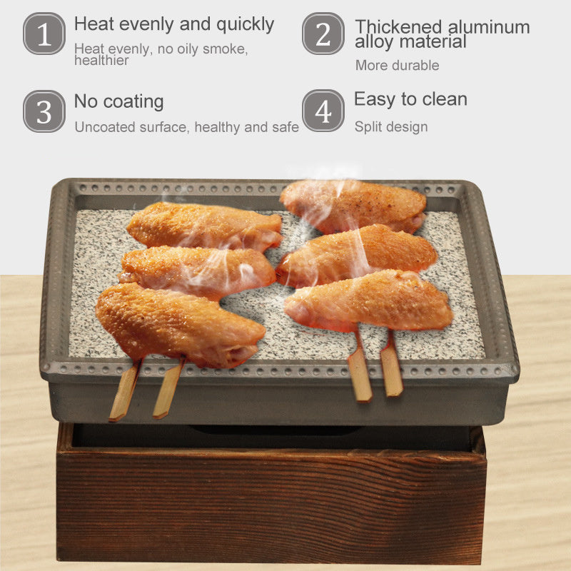 Anti-cracking Home Natural Stone Baking Pan - Mubimart -  