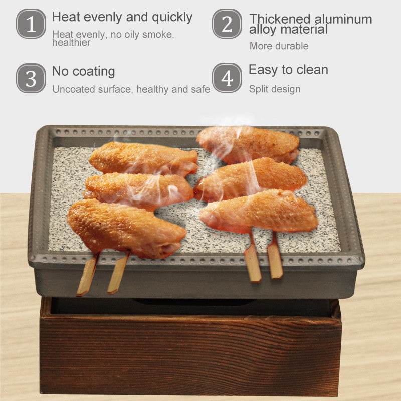 Anti-cracking Home Natural Stone Baking Pan - Mubimart