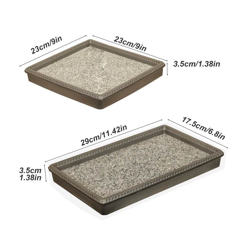 Anti-cracking Home Natural Stone Baking Pan - Mubimart