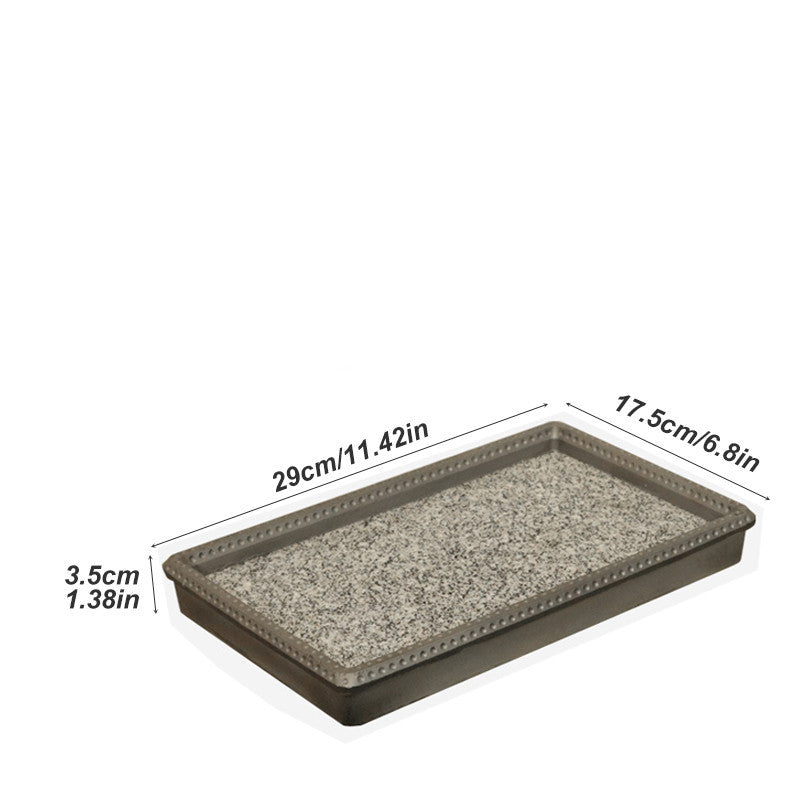 Anti-cracking Home Natural Stone Baking Pan - Mubimart -  