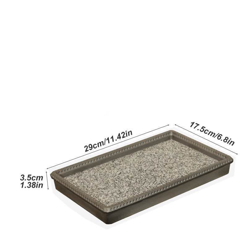 Anti-cracking Home Natural Stone Baking Pan - Mubimart