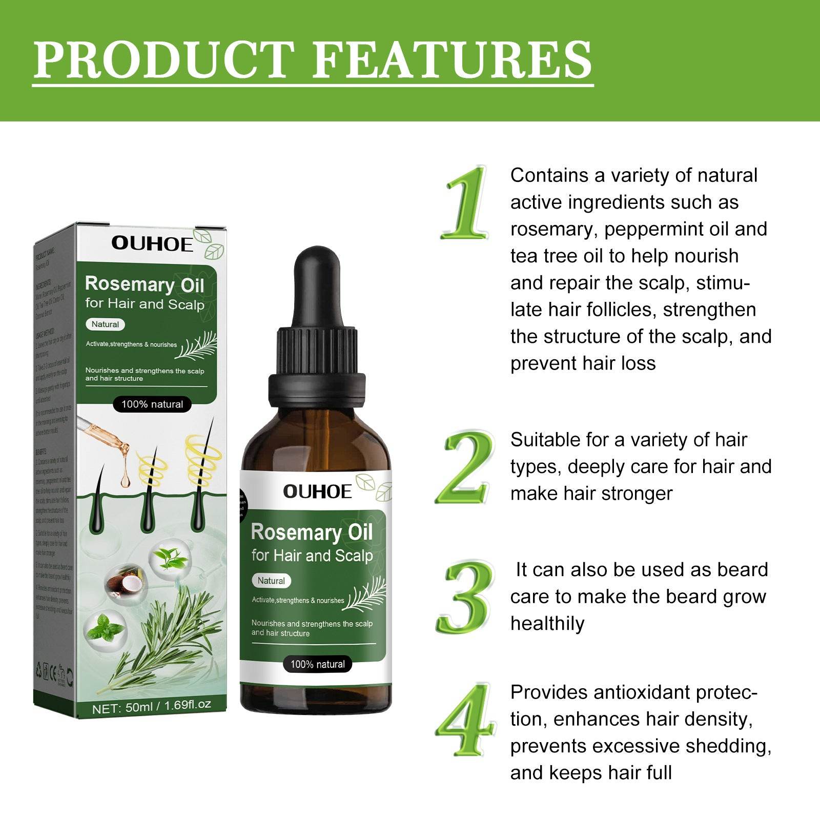 Anti-drop Nourishing Hair Care Essential Oil - Mubimart