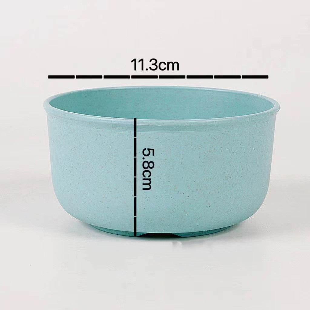 Anti scalding plastic bowl with wheat straw - Mubimart