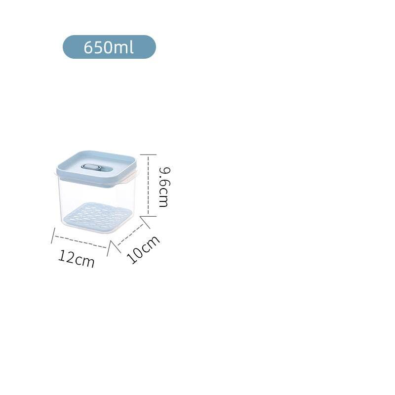 Antibacterial Refrigerator Storage Box, Food, Fruit And Food Storage Drain Basket - Mubimart