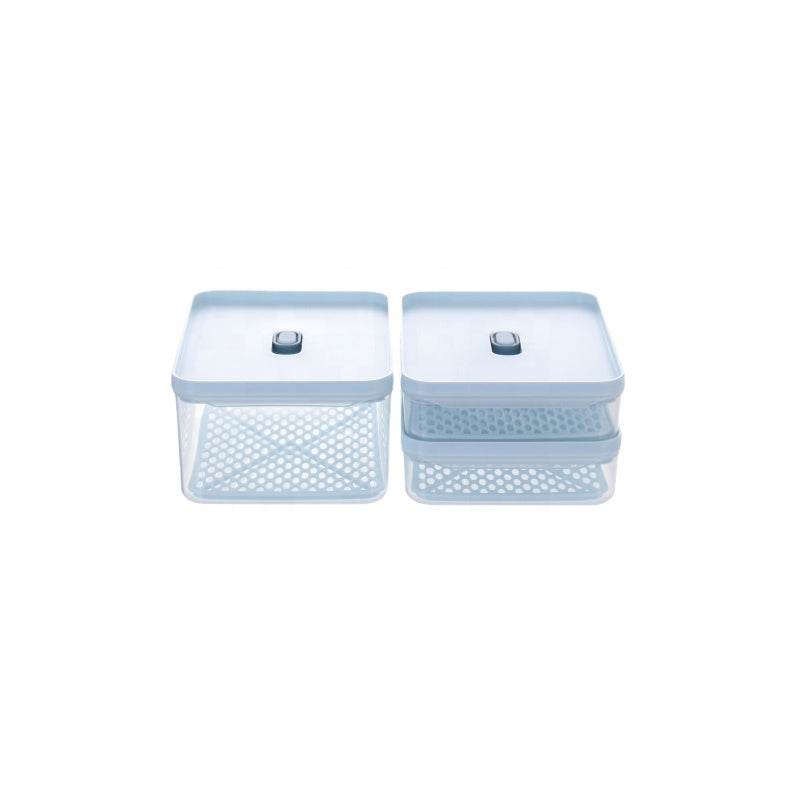 Antibacterial Refrigerator Storage Box, Food, Fruit And Food Storage Drain Basket - Mubimart