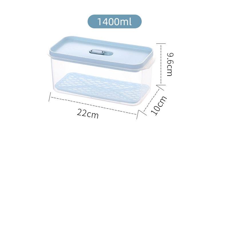 Antibacterial Refrigerator Storage Box, Food, Fruit And Food Storage Drain Basket - Mubimart