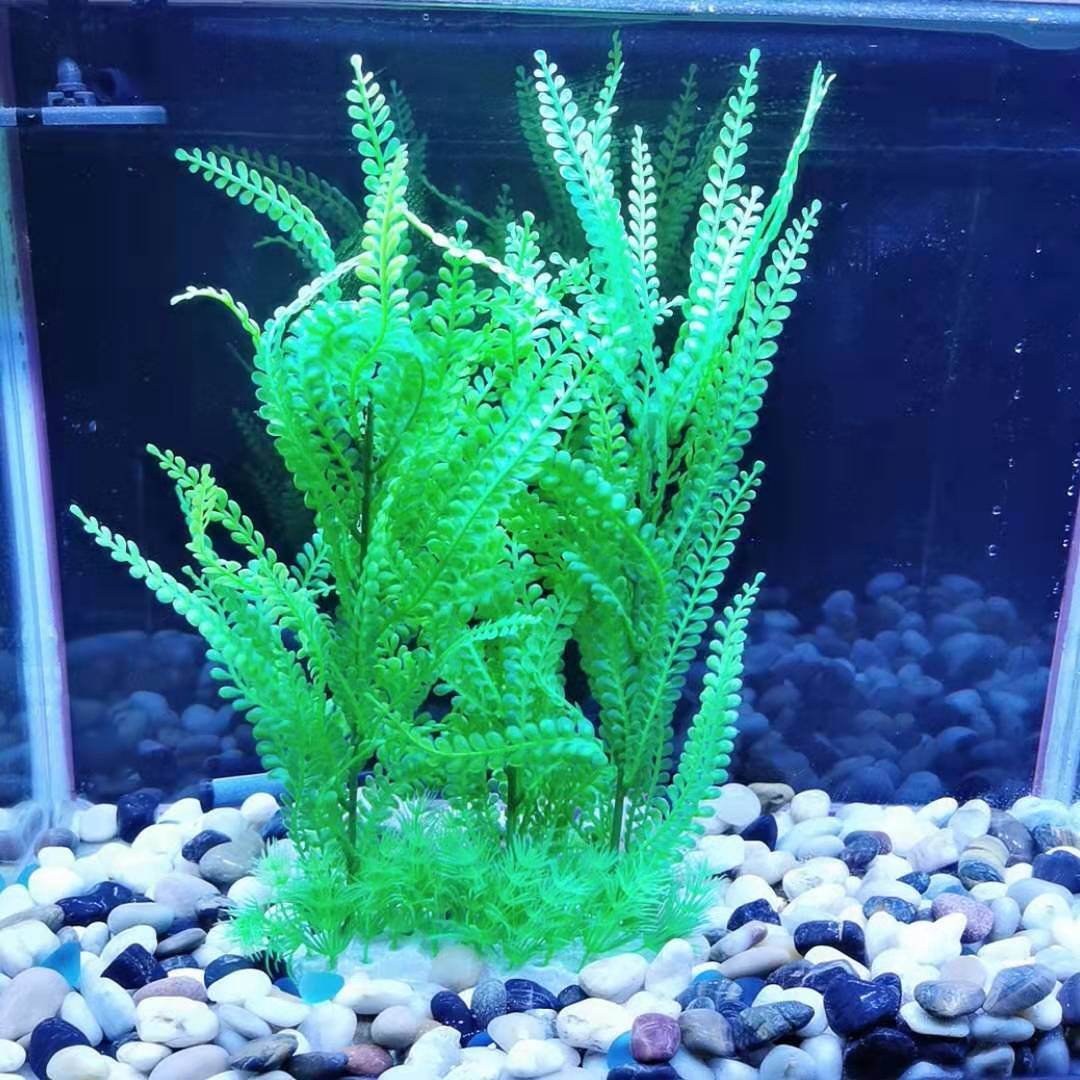 Aquarium Fish Tank Decoration 46 Cm Artificial Plastic Water Plants - Mubimart