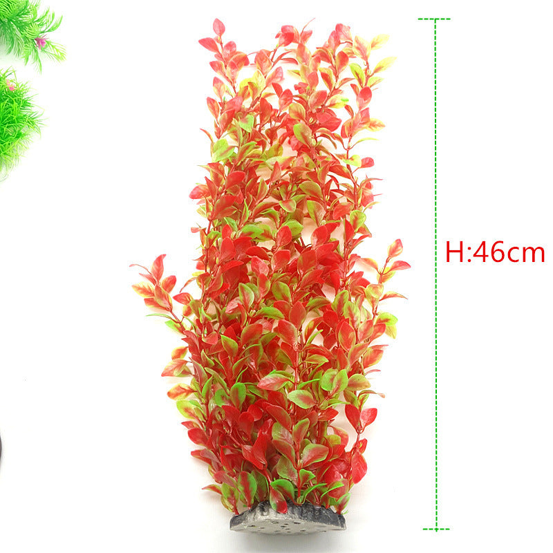 Aquarium Fish Tank Decoration 46 Cm Artificial Plastic Water Plants - Mubimart -  