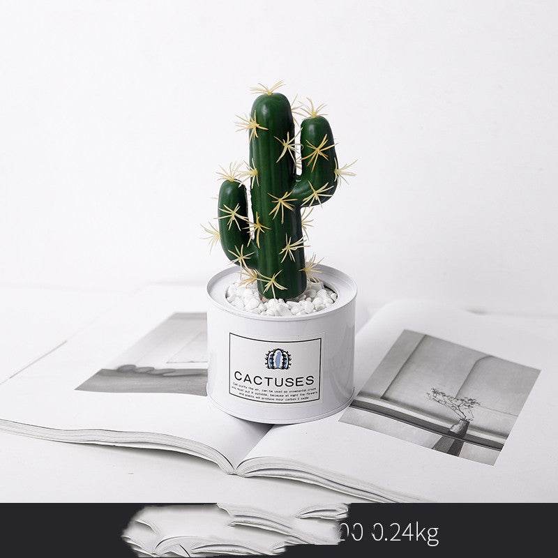 Artificial Green Plant Ornaments Potted Ornaments Green Plants Fake Flower Ornaments - Mubimart