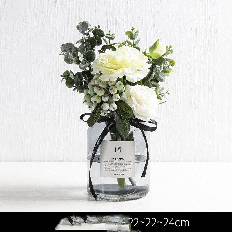 Artificial Green Plant Ornaments Potted Ornaments Green Plants Fake Flower Ornaments - Mubimart