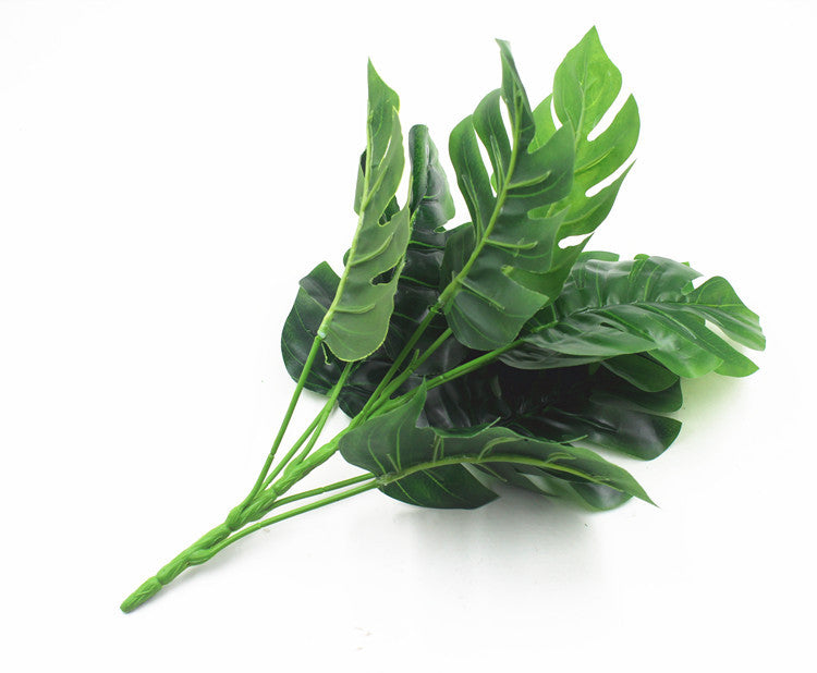 Artificial Plants Green Turtle Leaves - Mubimart -  