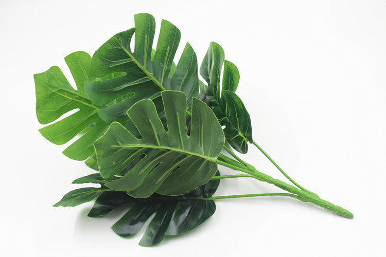 Artificial Plants Green Turtle Leaves - Mubimart -  