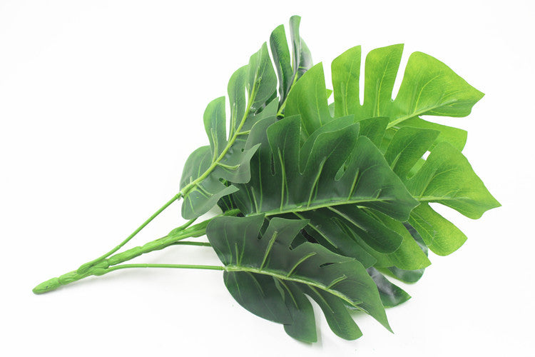 Artificial Plants Green Turtle Leaves - Mubimart -  