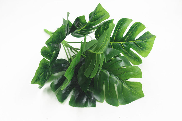 Artificial Plants Green Turtle Leaves - Mubimart -  