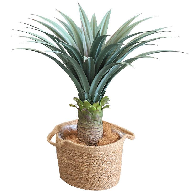Artificial woven storage basket - Mubimart
