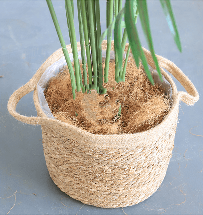 Artificial woven storage basket - Mubimart