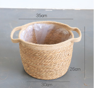 Artificial woven storage basket - Mubimart -  