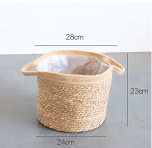Artificial woven storage basket - Mubimart