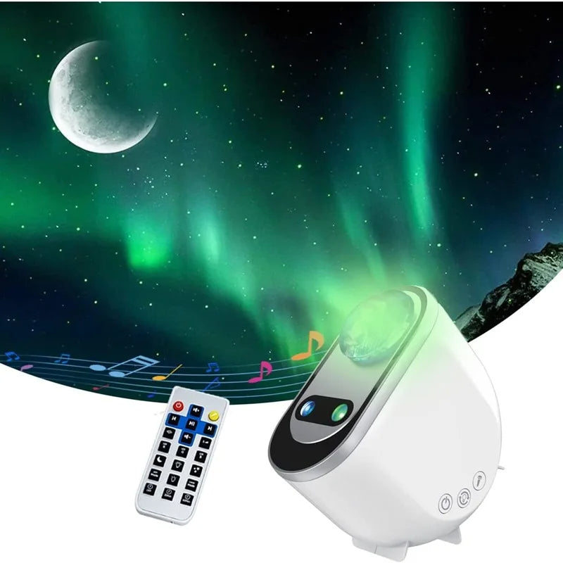 Aurora Borealis Starlight Projectors LED Galaxy Star Atmosphere Galaxy Night Light Home Bedroom Sky Moon Lamp Room Decor Gift - Mubimart -  